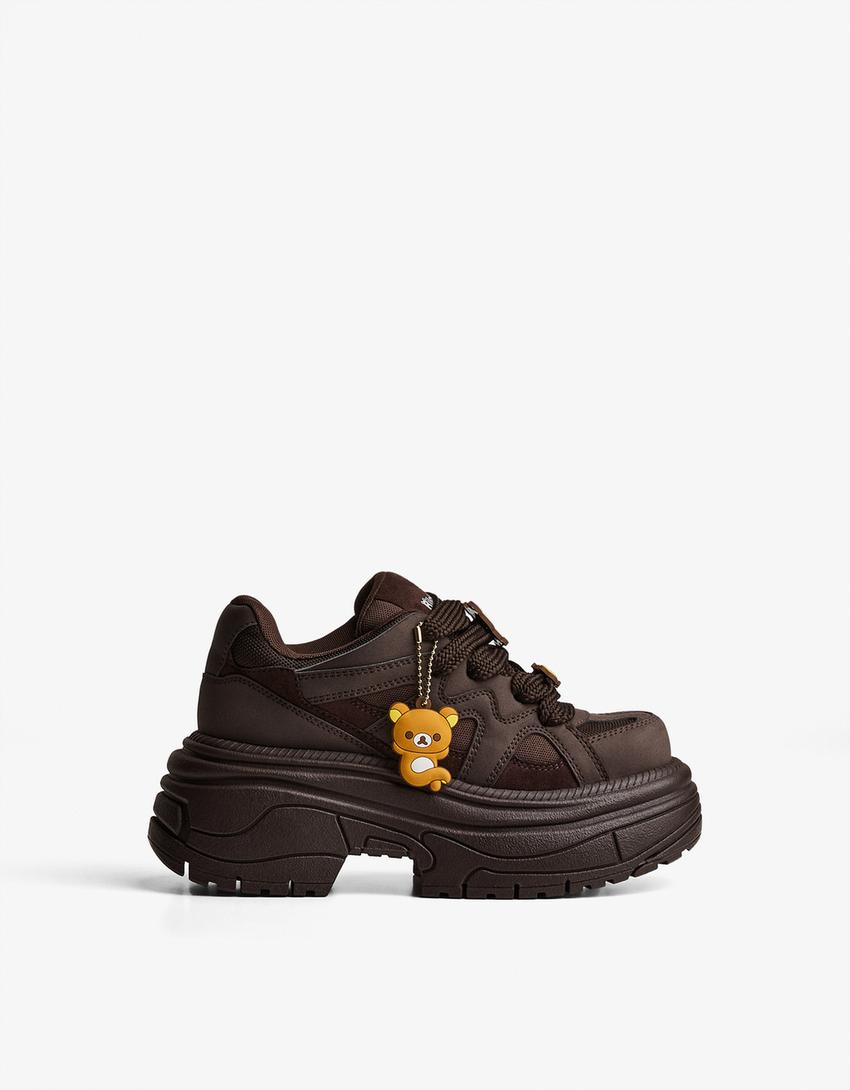Baskets plateforme Rillakuma-Marron