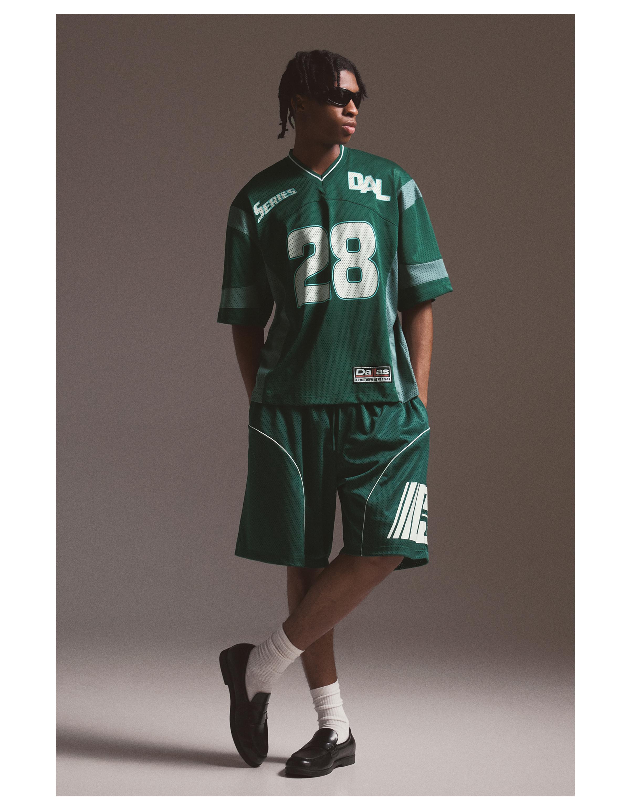 Short sleeve mesh T-shirt — Green