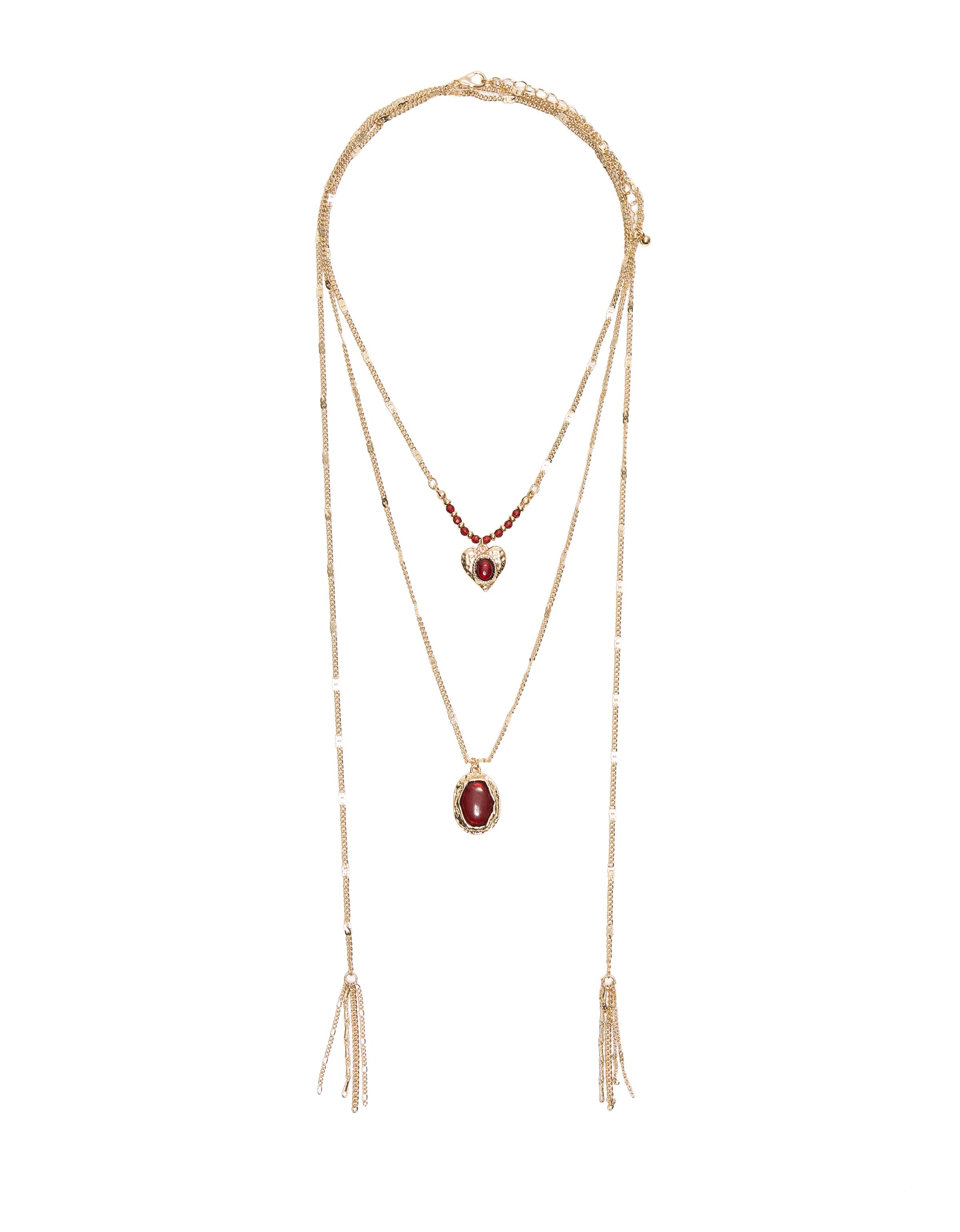 Beaded necklace pack — Gold