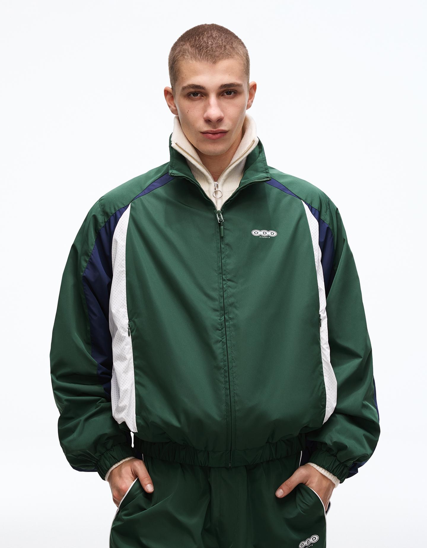 Bershka techniczna kurtka sportowa zielony