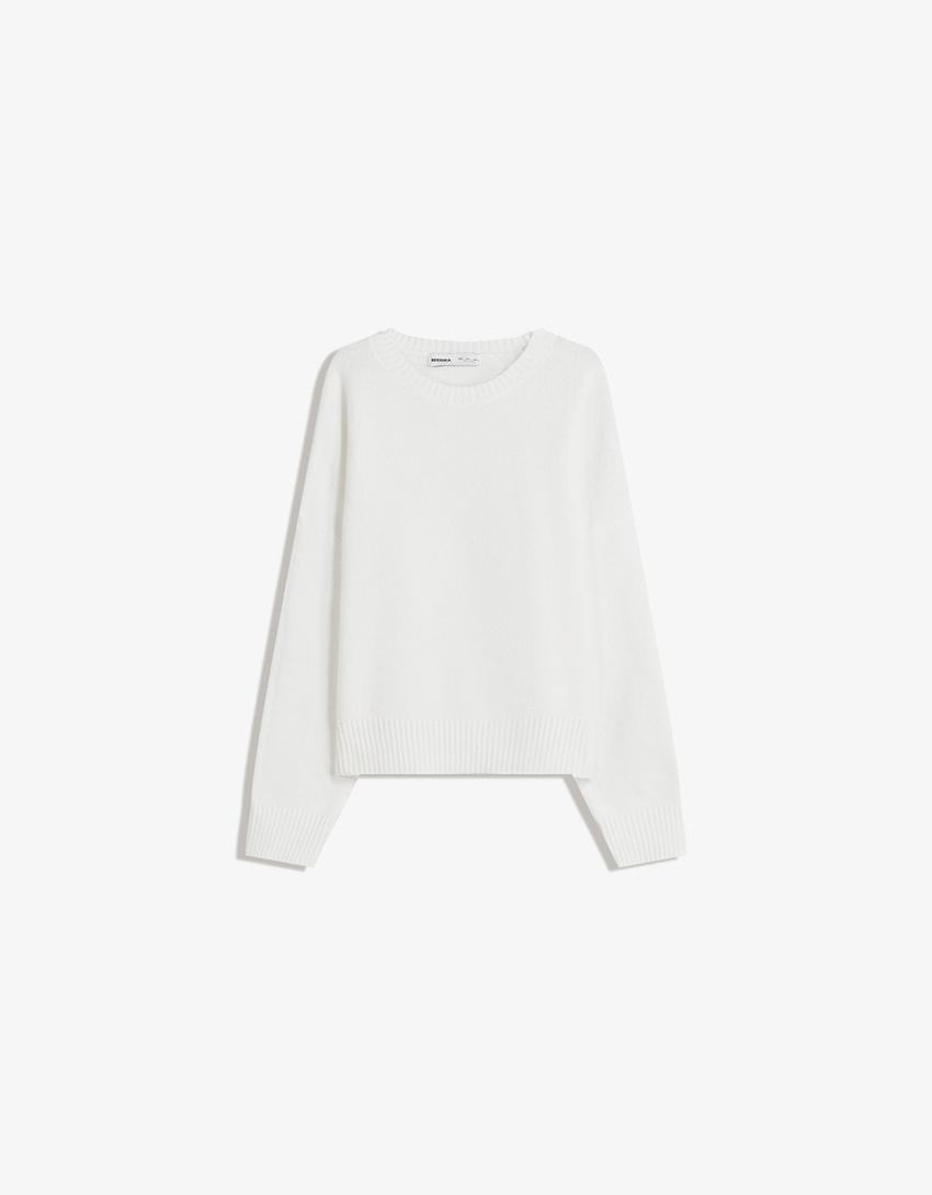 Cropped jumper-White-4