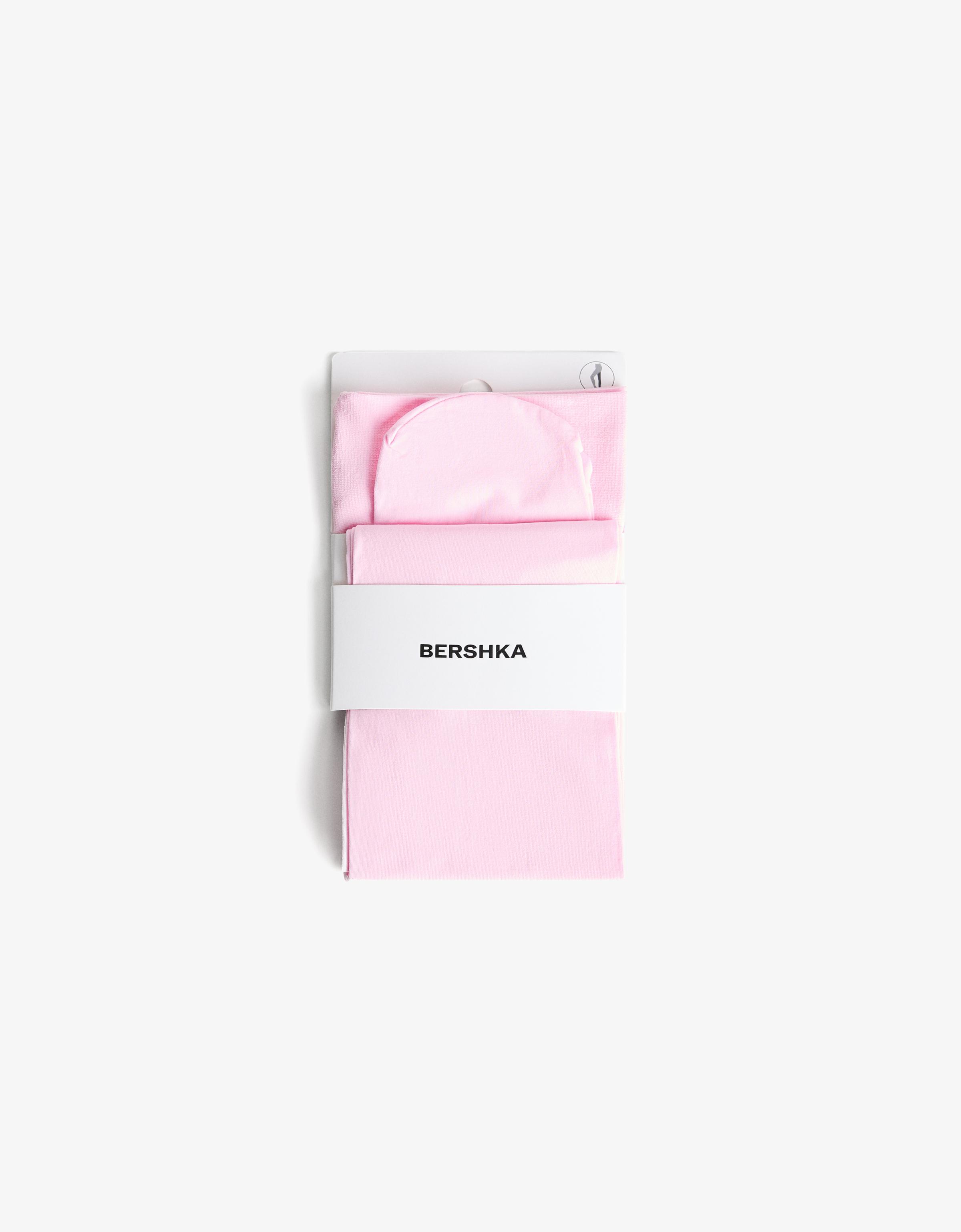 Bershka Strumpfhose Damen S Rosa