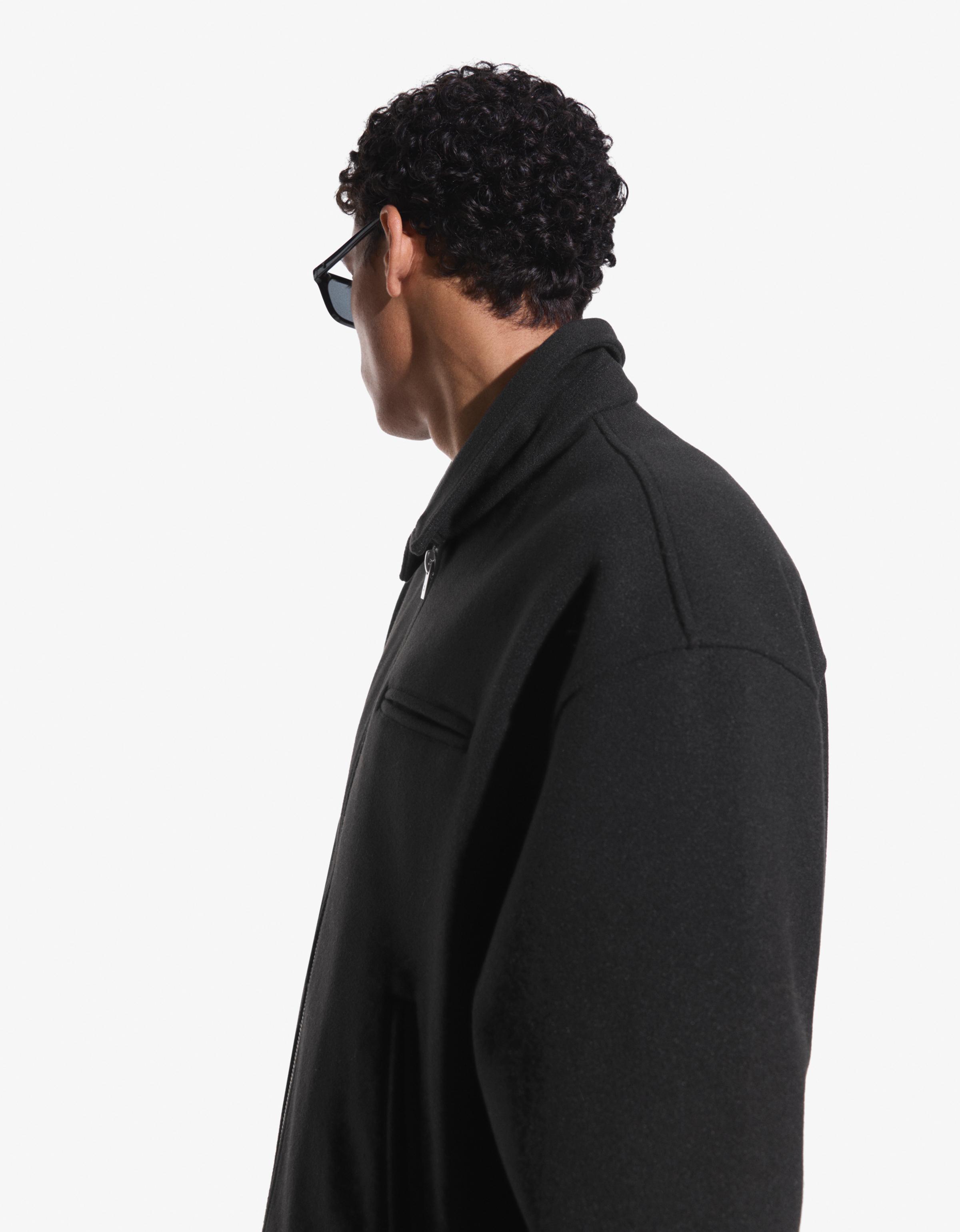 Fermuarlı kumaş ceket - Görsel 7