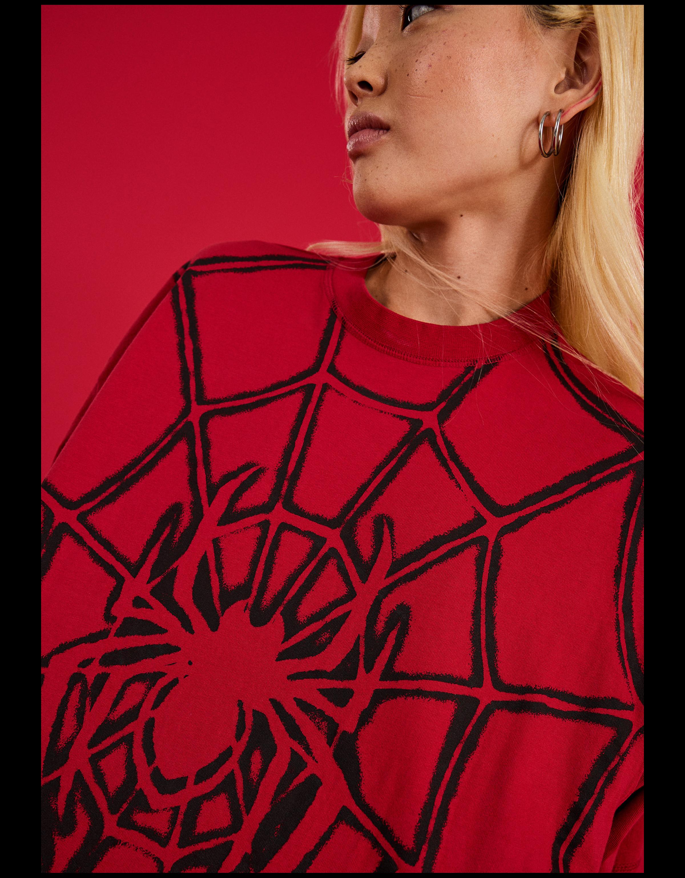 SPIDER-MAN boxy fit T-shirt — Red
