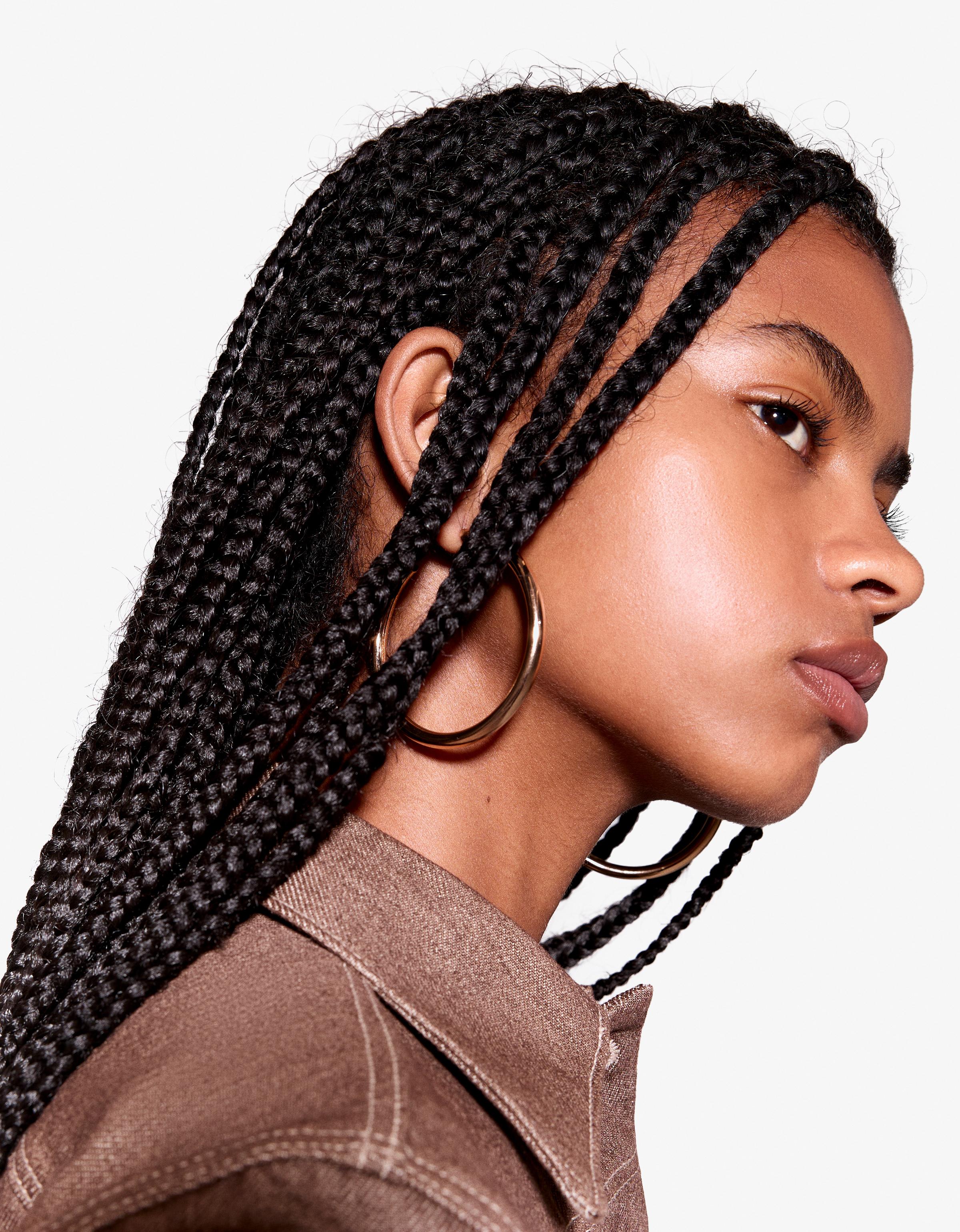 Bershka 3er-Pack Creolen Damen Gold