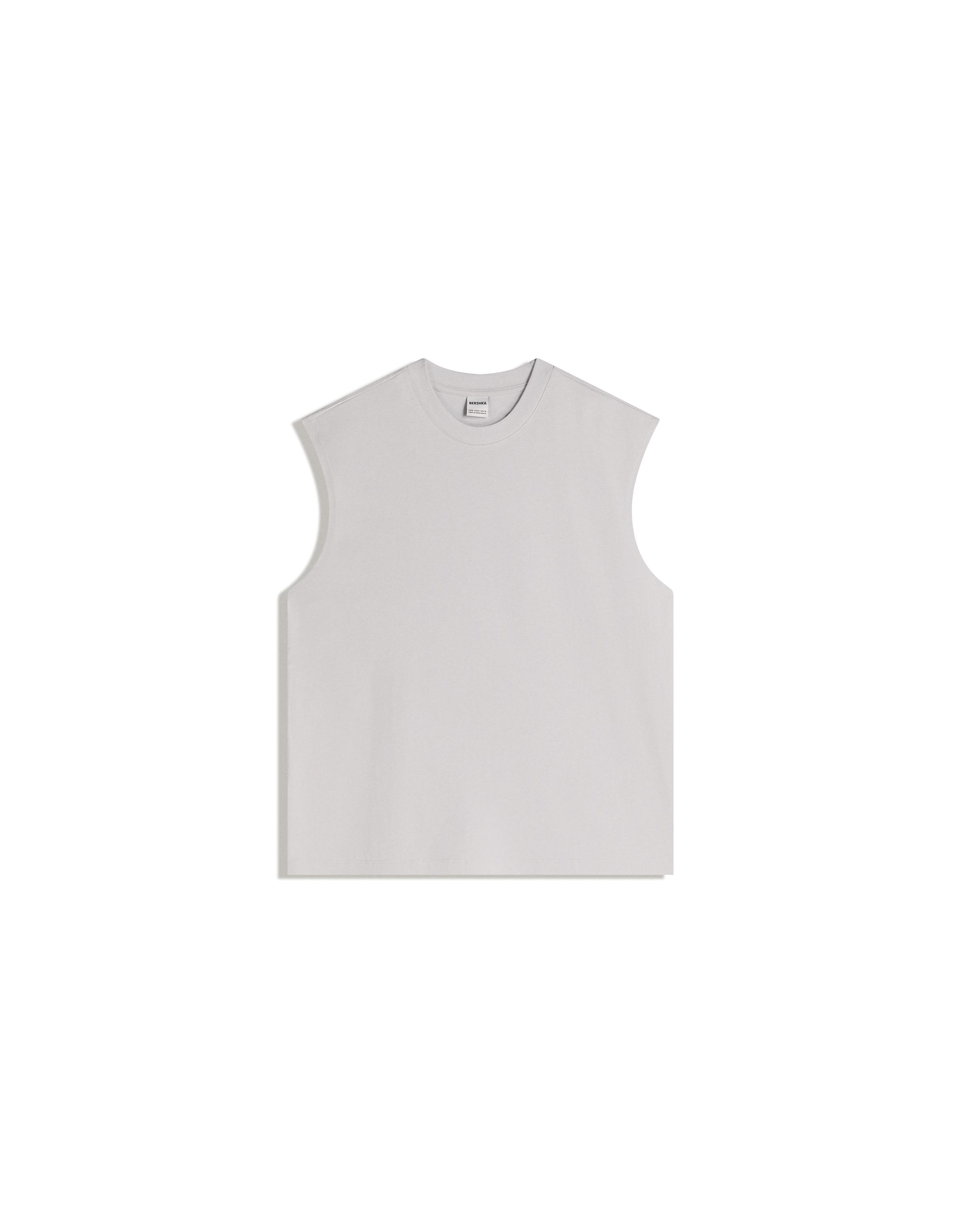 Sleeveless T-shirt — Stone