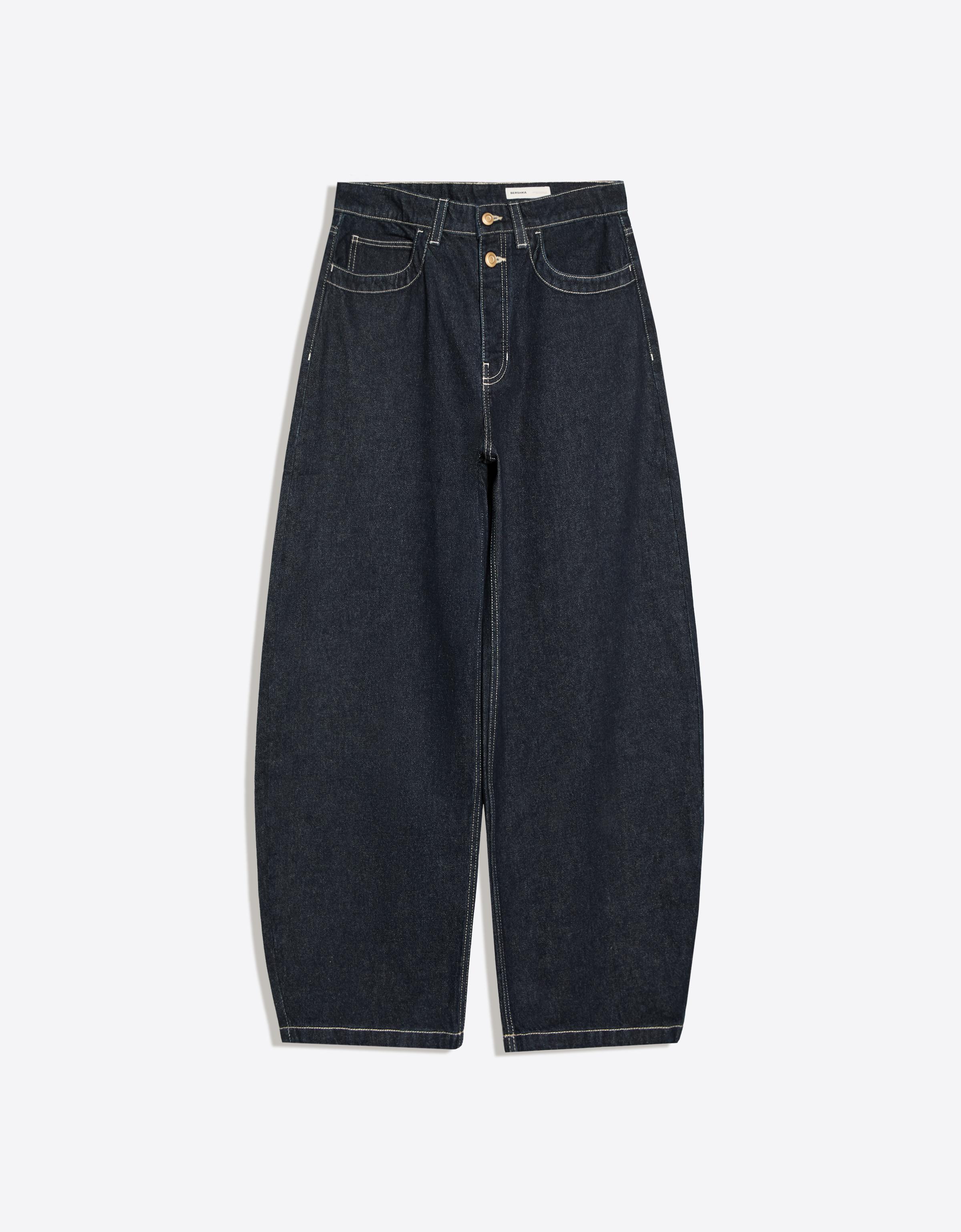 Barrel fit jeans — Navy
