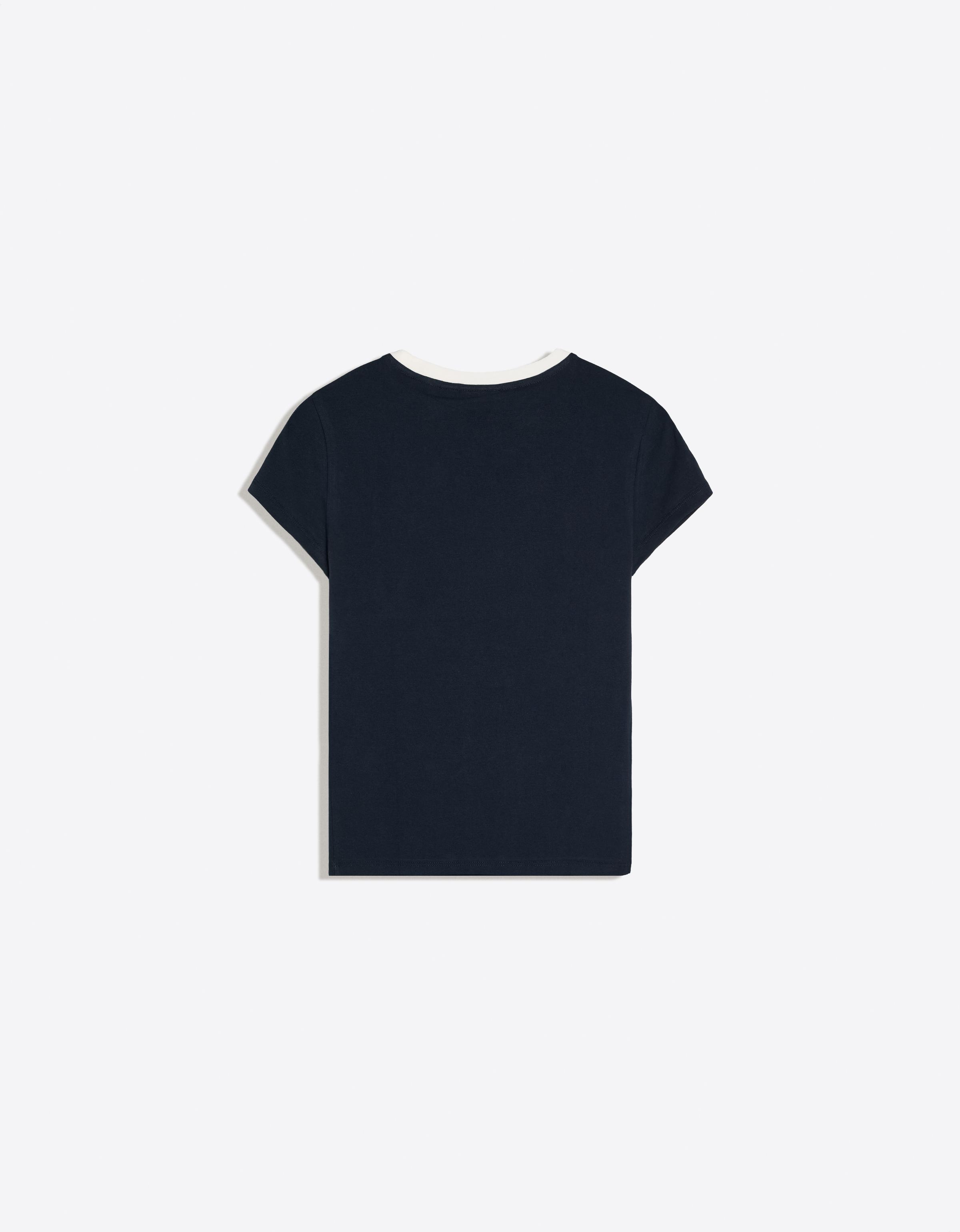 Short sleeve regular fit print T-shirt — Navy