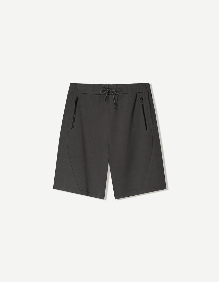 برمودا شورت تقني-رمادي