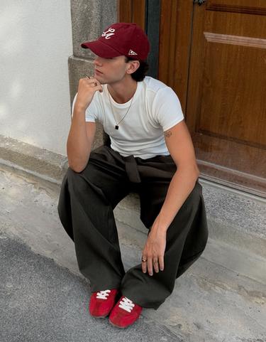 SLIM RETRO TRAINERS — RED 2