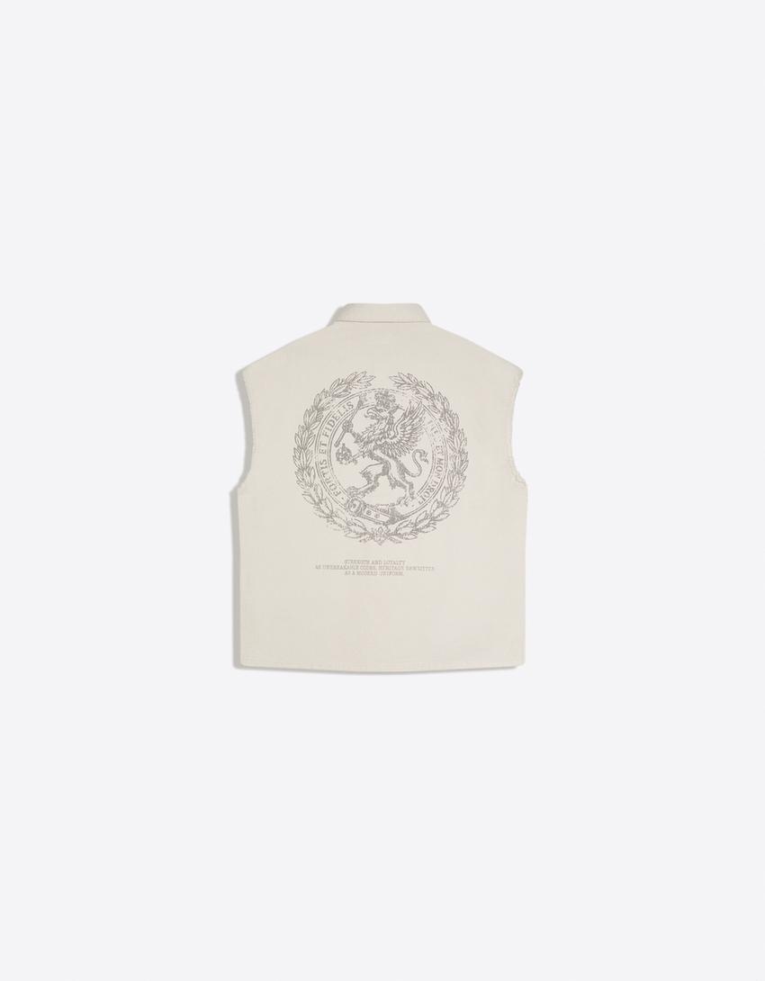 Printed camisole-Grey