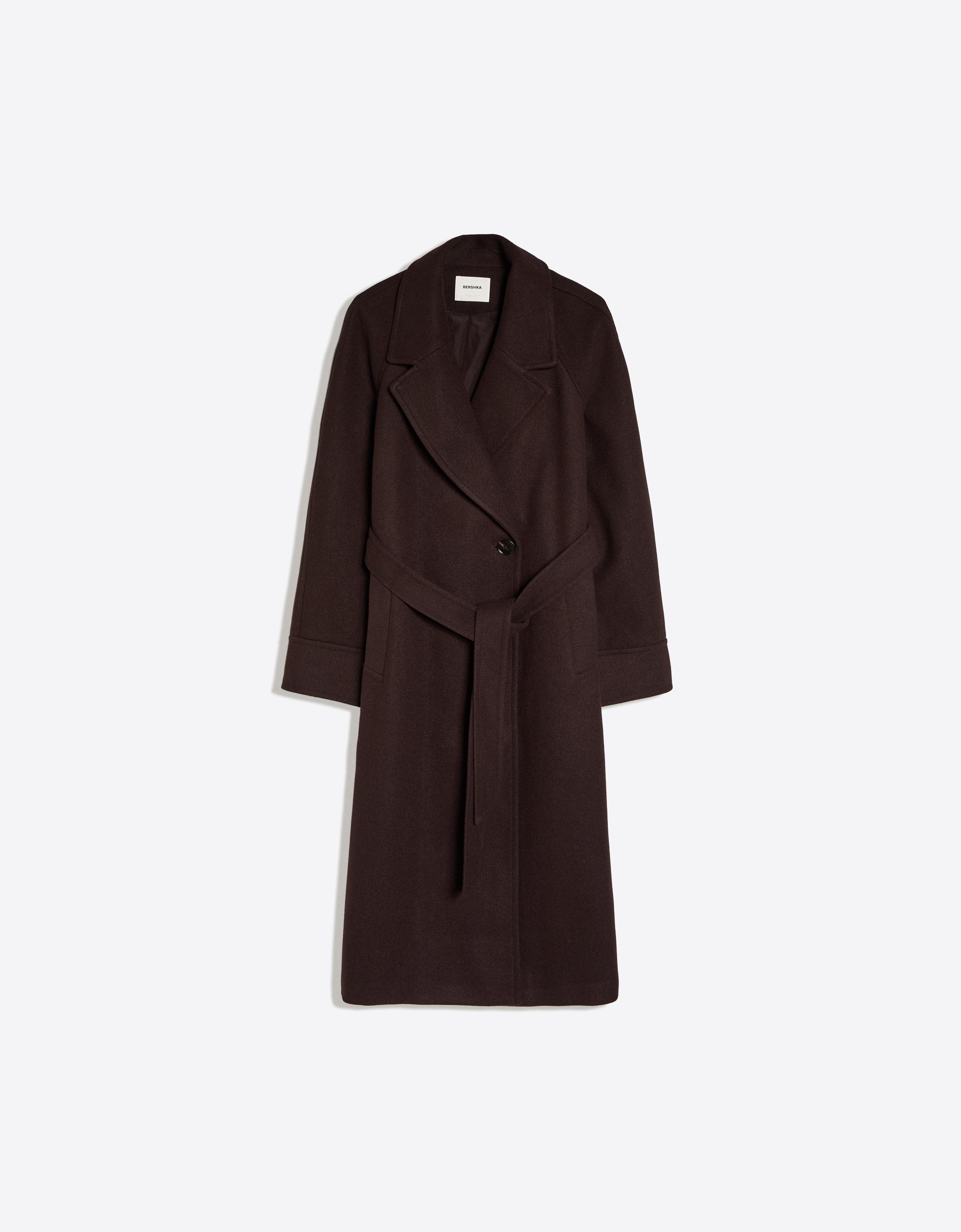 /bershka-abrigo-largo-soft-cinturon-mujer-l-marron