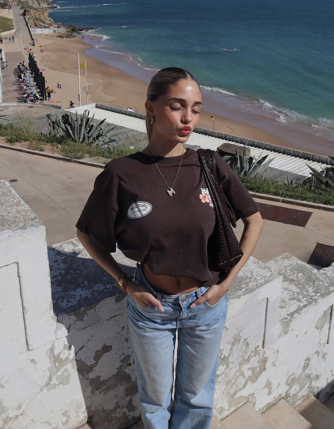 Printed short sleeve oversize T-shirt
