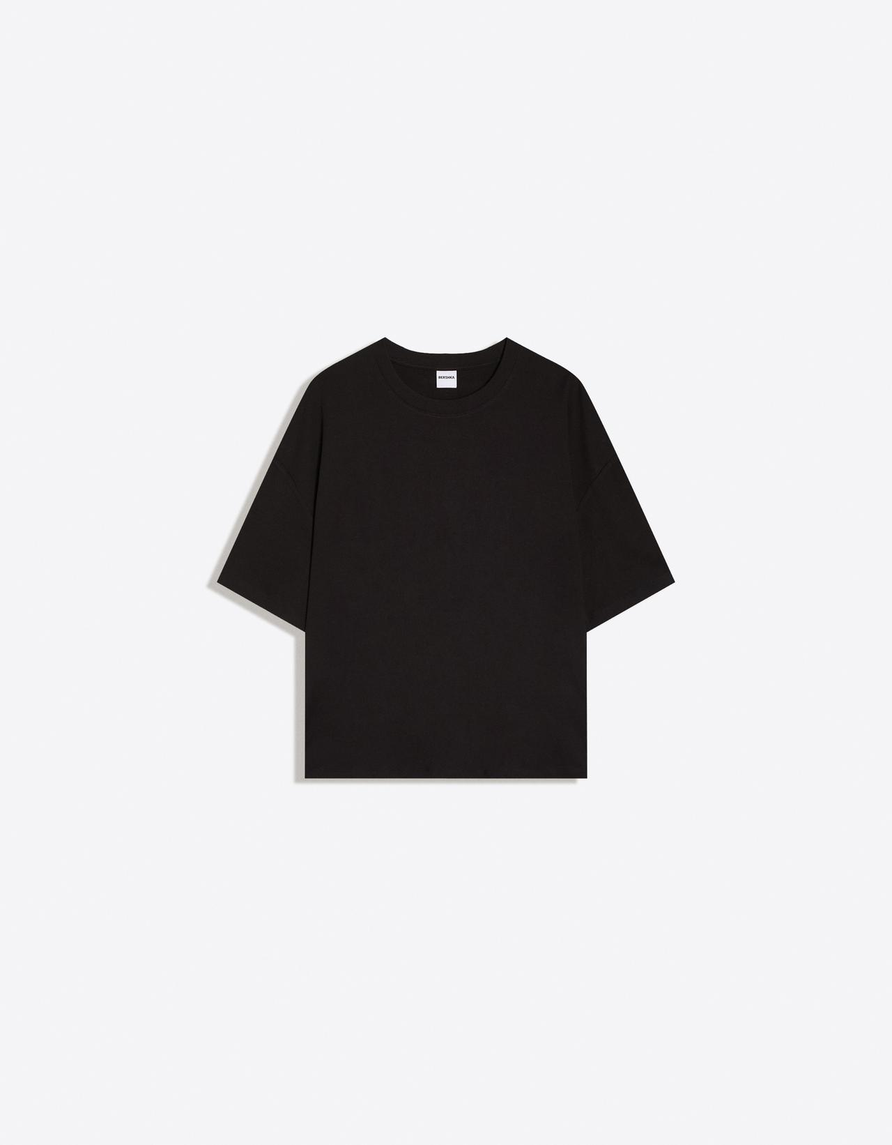 Short sleeve boxy fit T-shirt — Black