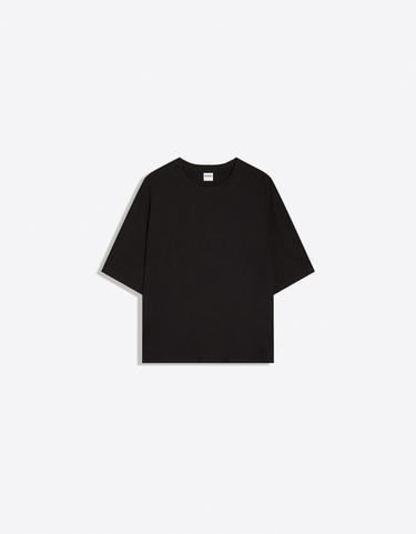 Short sleeve boxy fit T-shirt — Black 4