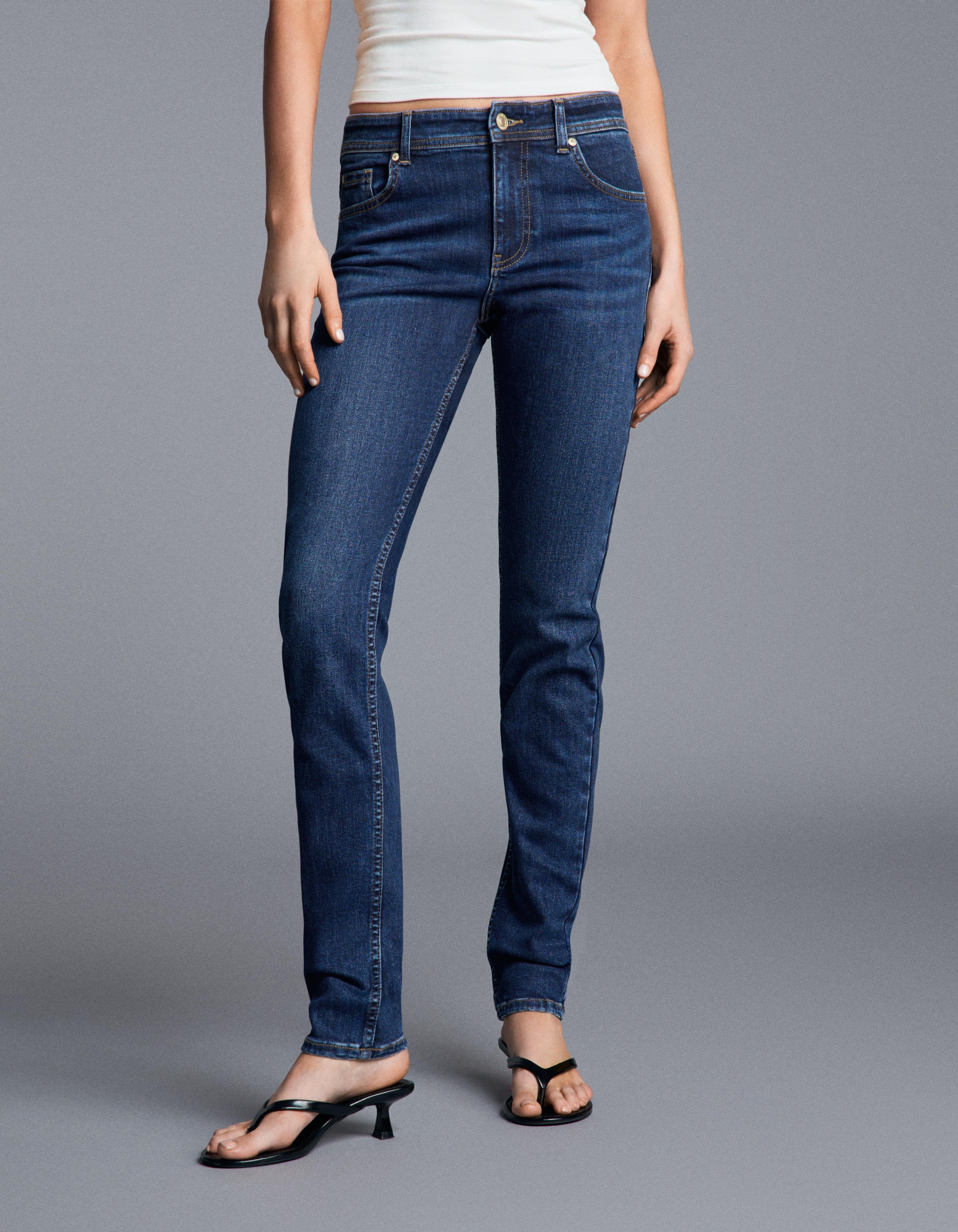 High-waist skinny jeans — Blue