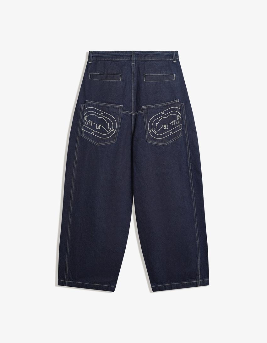 Džíny Ecko Unltd super baggy-Tmavě modrá