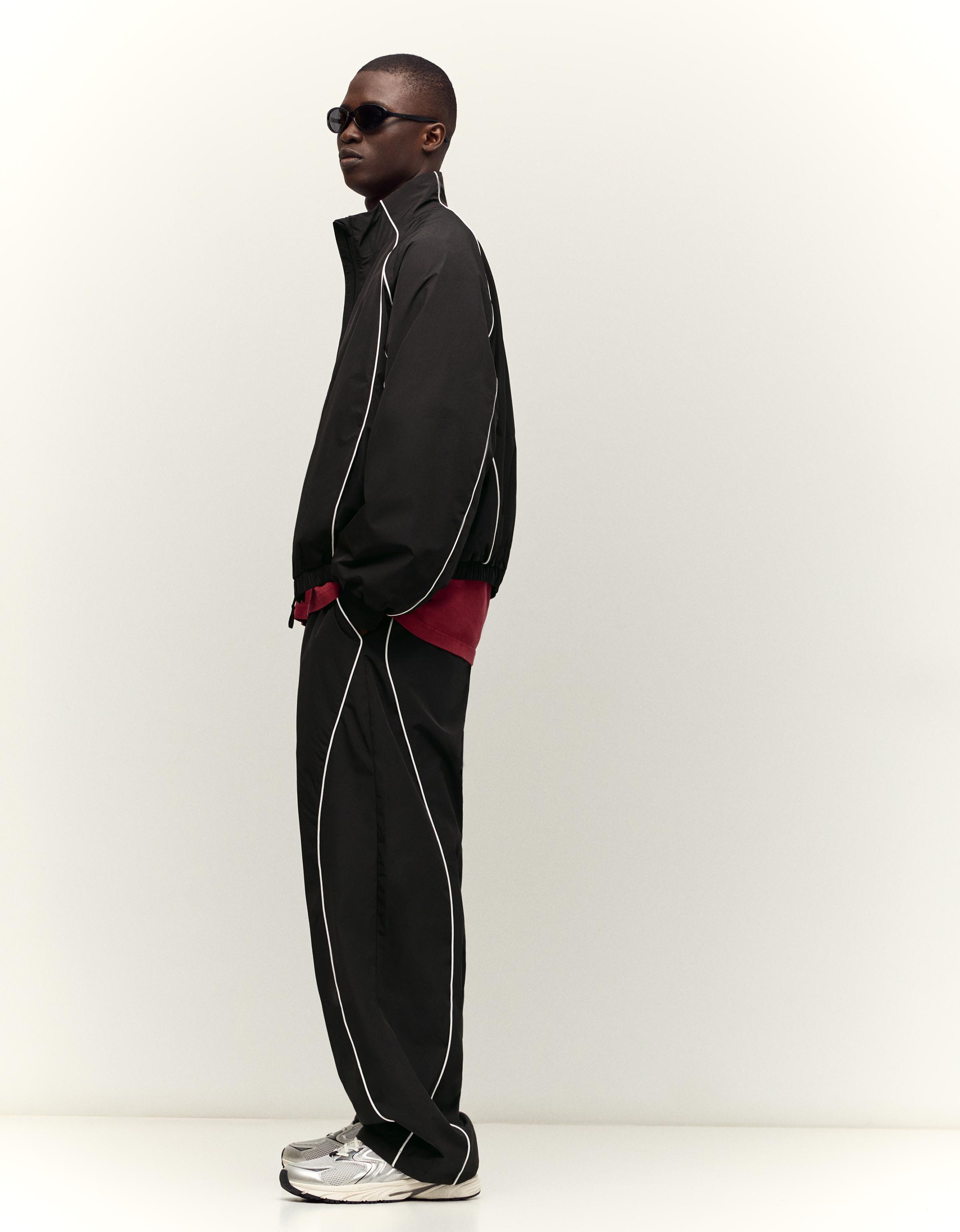 Technical baggy trousers — Black