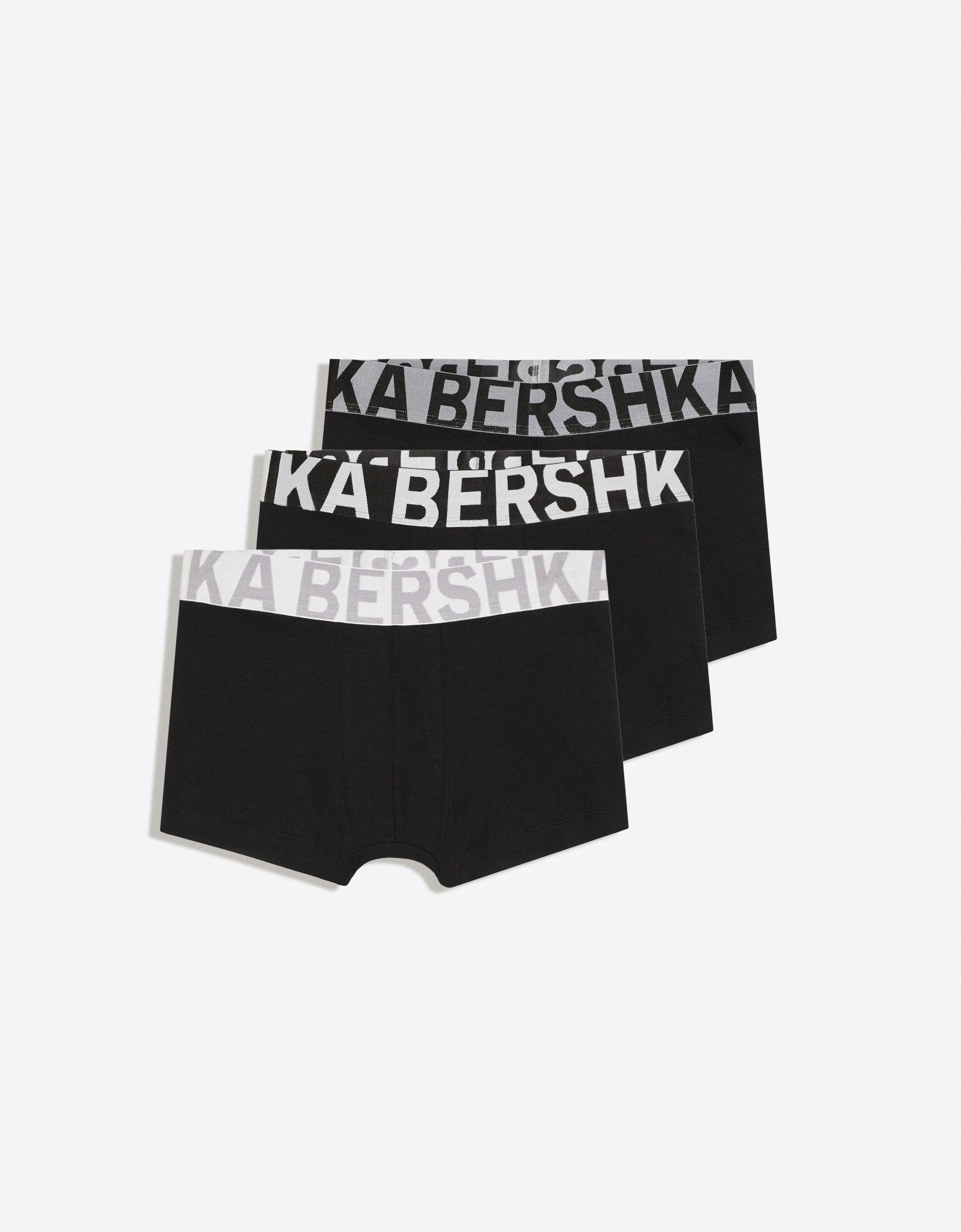 3-pack of wide-waistband boxers — Dark grey