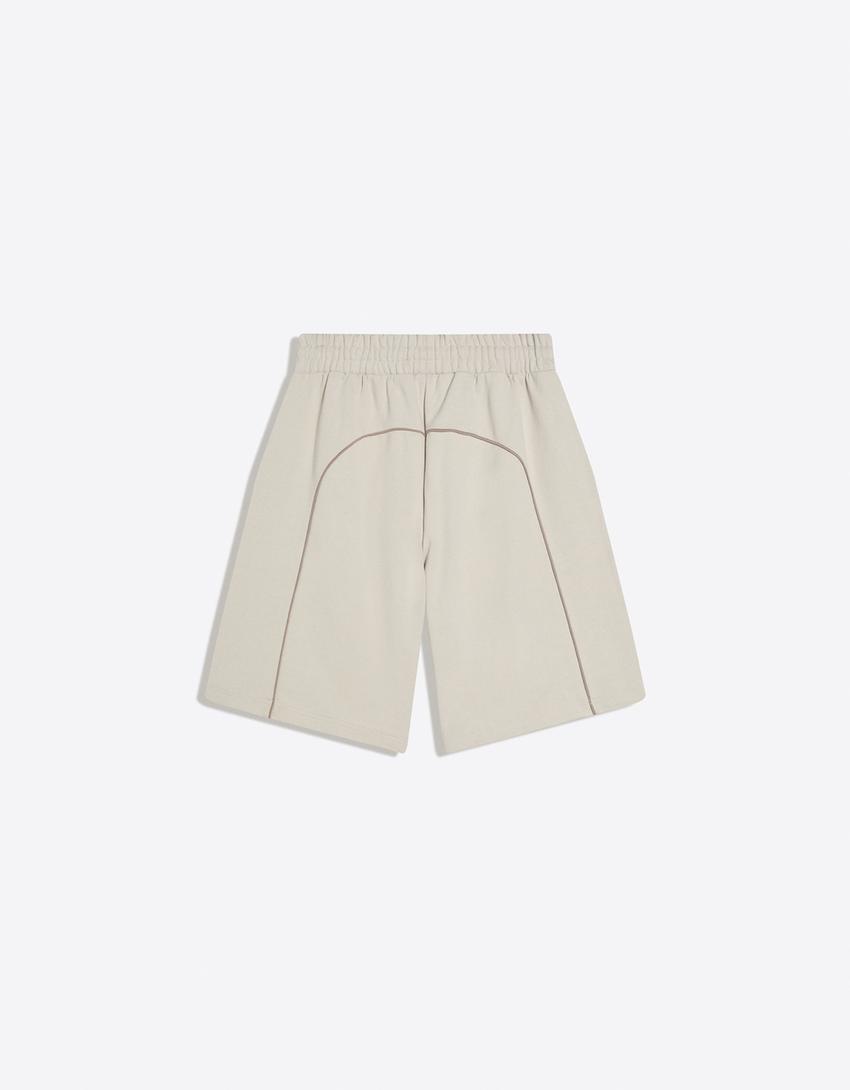 Bermuda felpa OUT OF CORE-Piedra