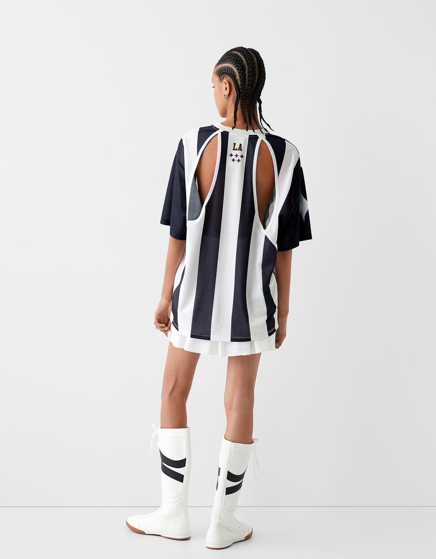 تيشرت لوس أنجلوس مخطط-أبيض مطفي-2