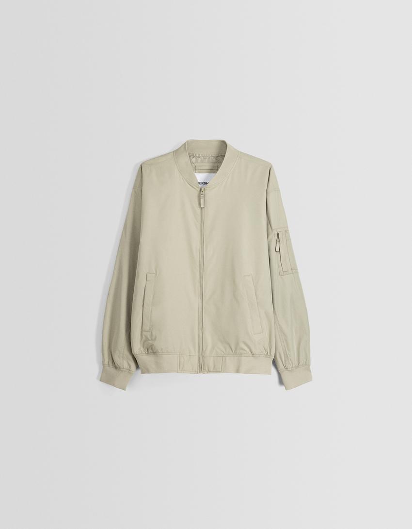 Blusão bomber leve-Caqui-4