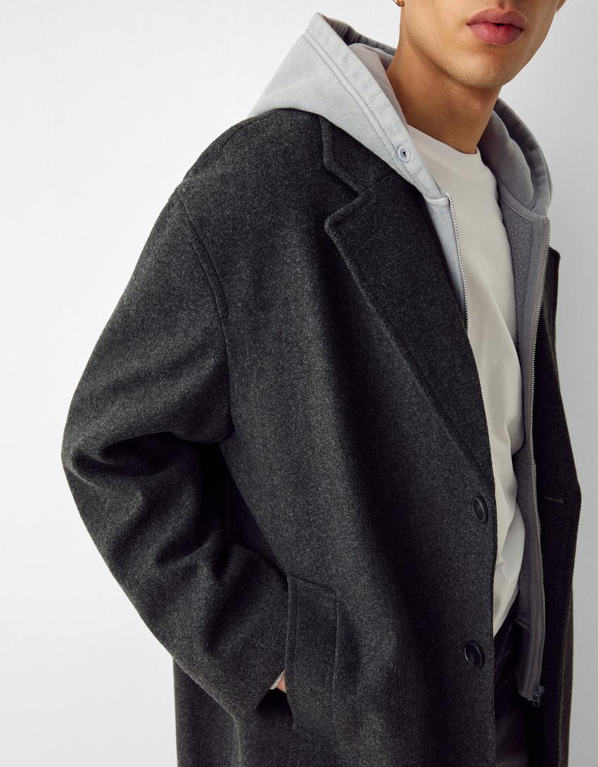 Manteau confort-Gris-5