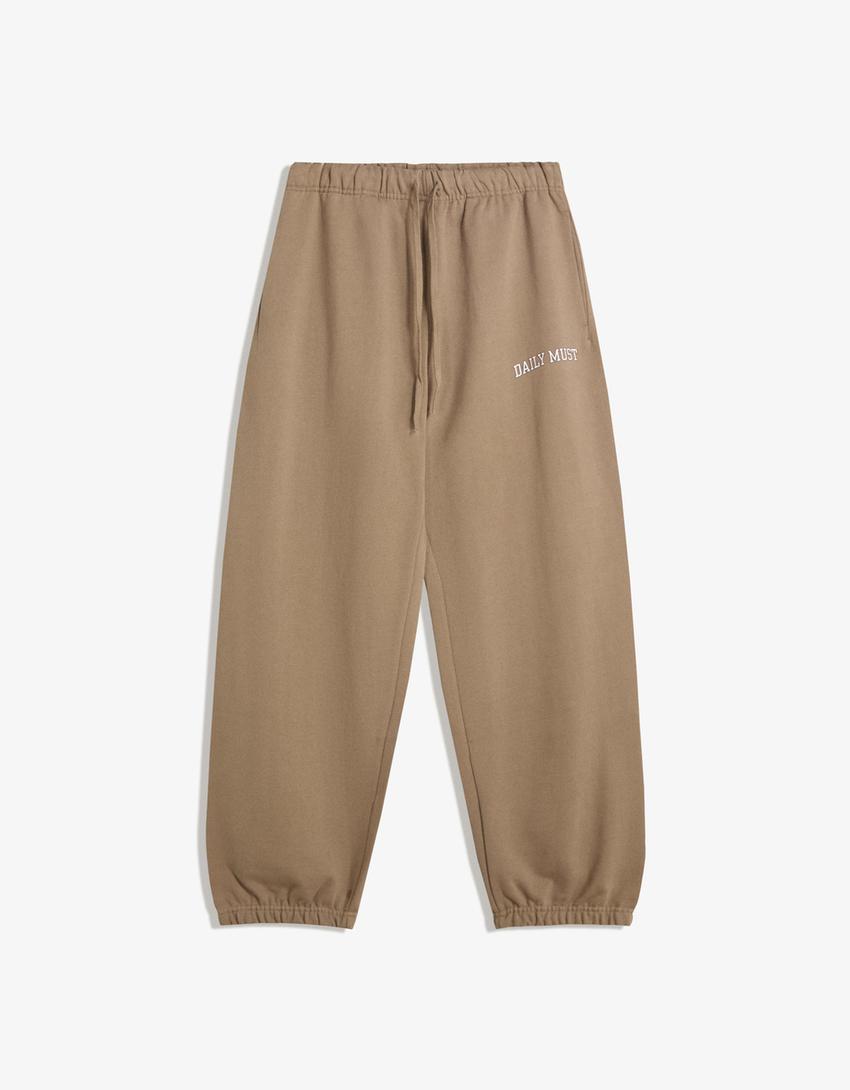 Set sudadera y pantalón felpa bordado-Set sudadera y pantalón felpa bordado