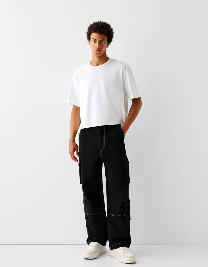 Bershka Pantalon Cargo Vinted Pantalón Cargo Pantalones Marrones