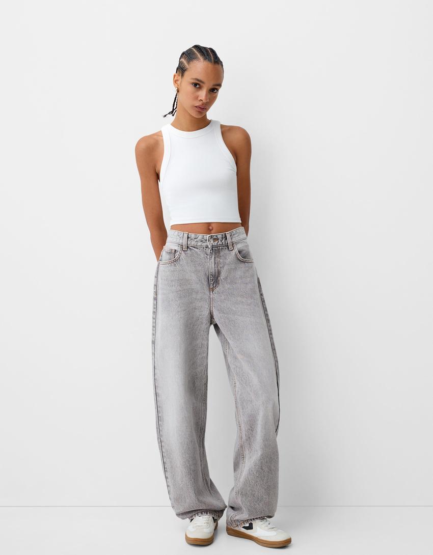 Jeans balloon - Mujer | Bershka