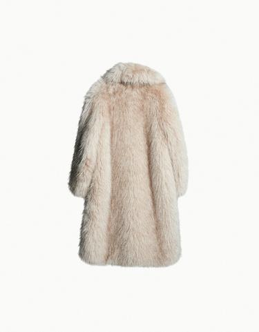 Long fur coat — Beige 5