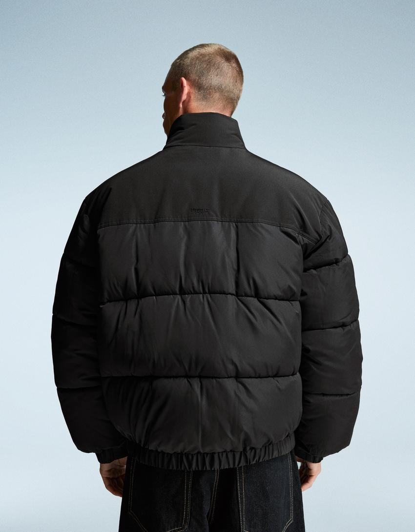 Technical puffer jacket-Black-4