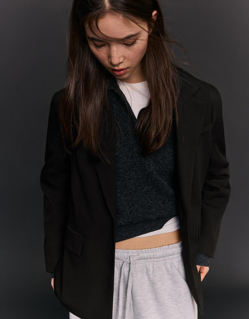 Blazer basic-Nero