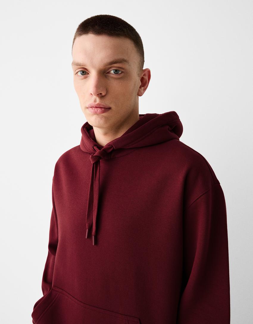 Sudadera capucha-Granate-2