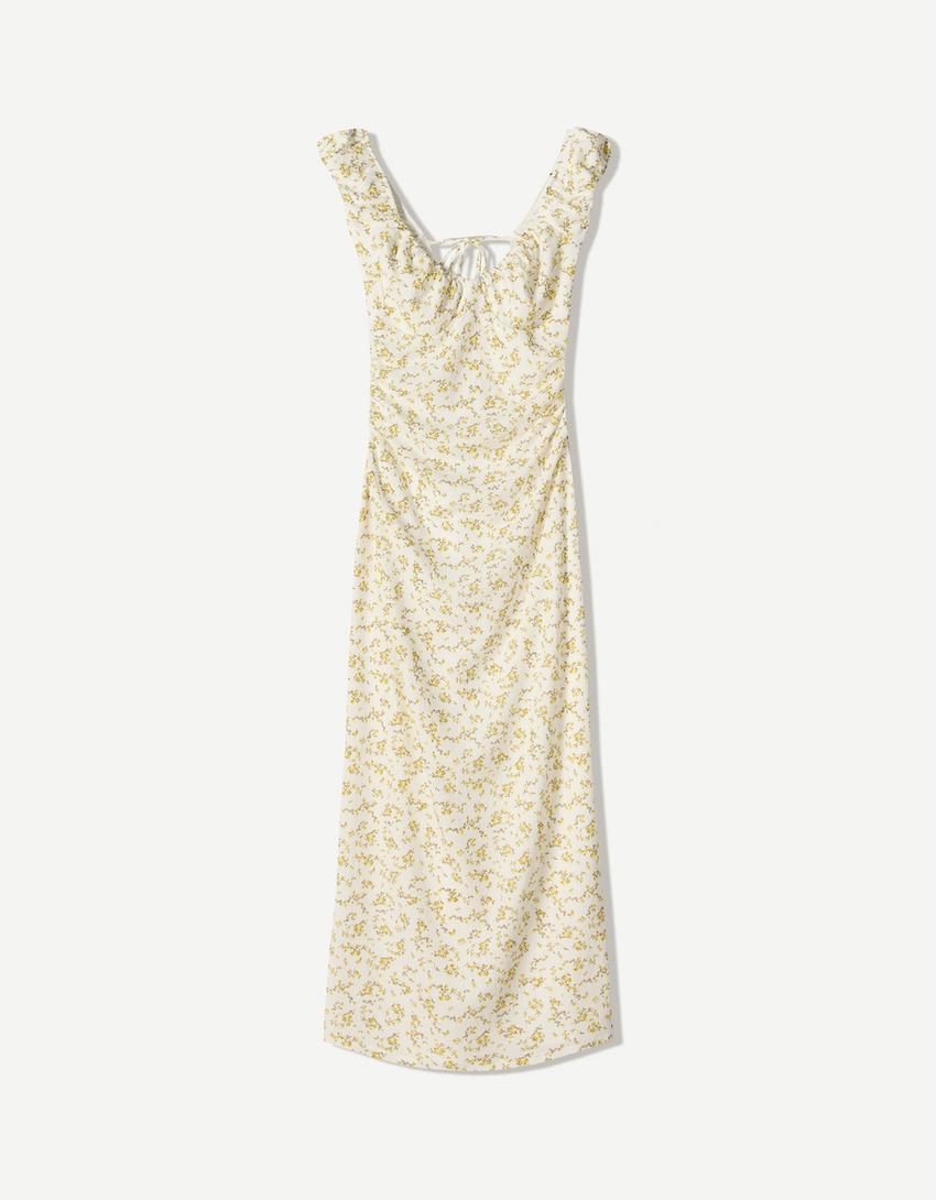 Midi dress-Yellow-0