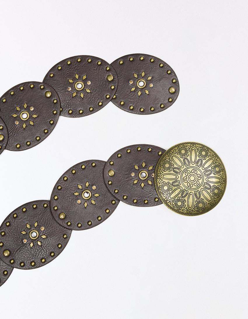Medallion belt-Brown