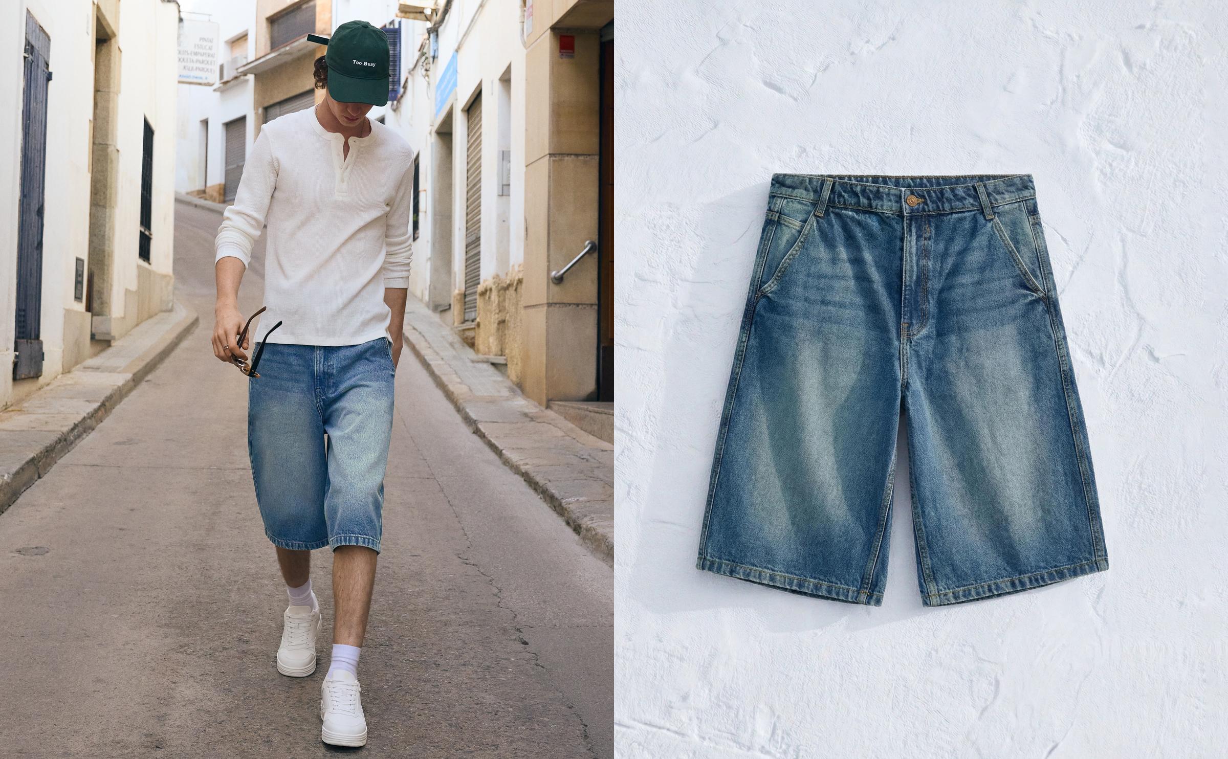 Skater denim bermuda - Görsel 162