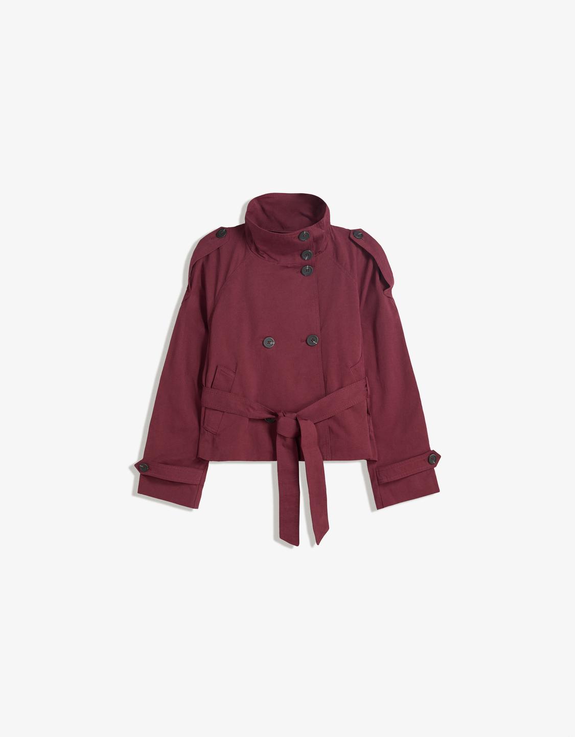Short trench jacket