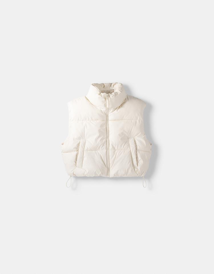 Gilet cropped imbottito