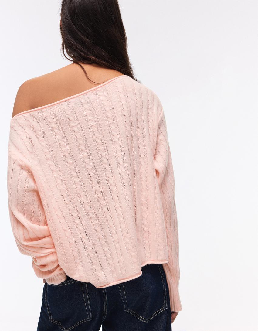 Braided jumper-Pink