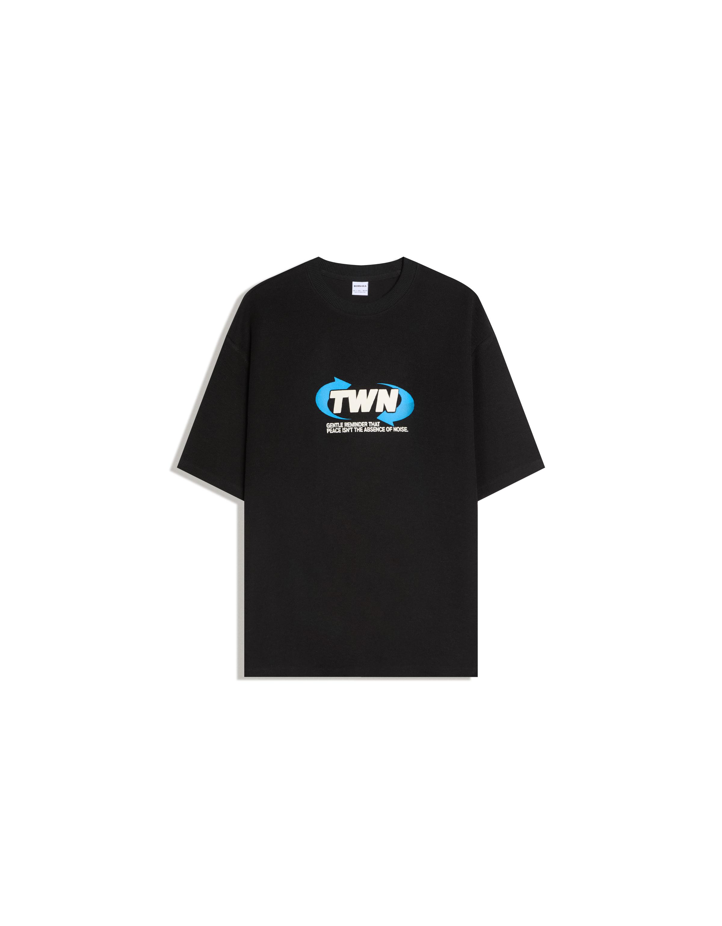 Kısa kollu polar baskılı tişört