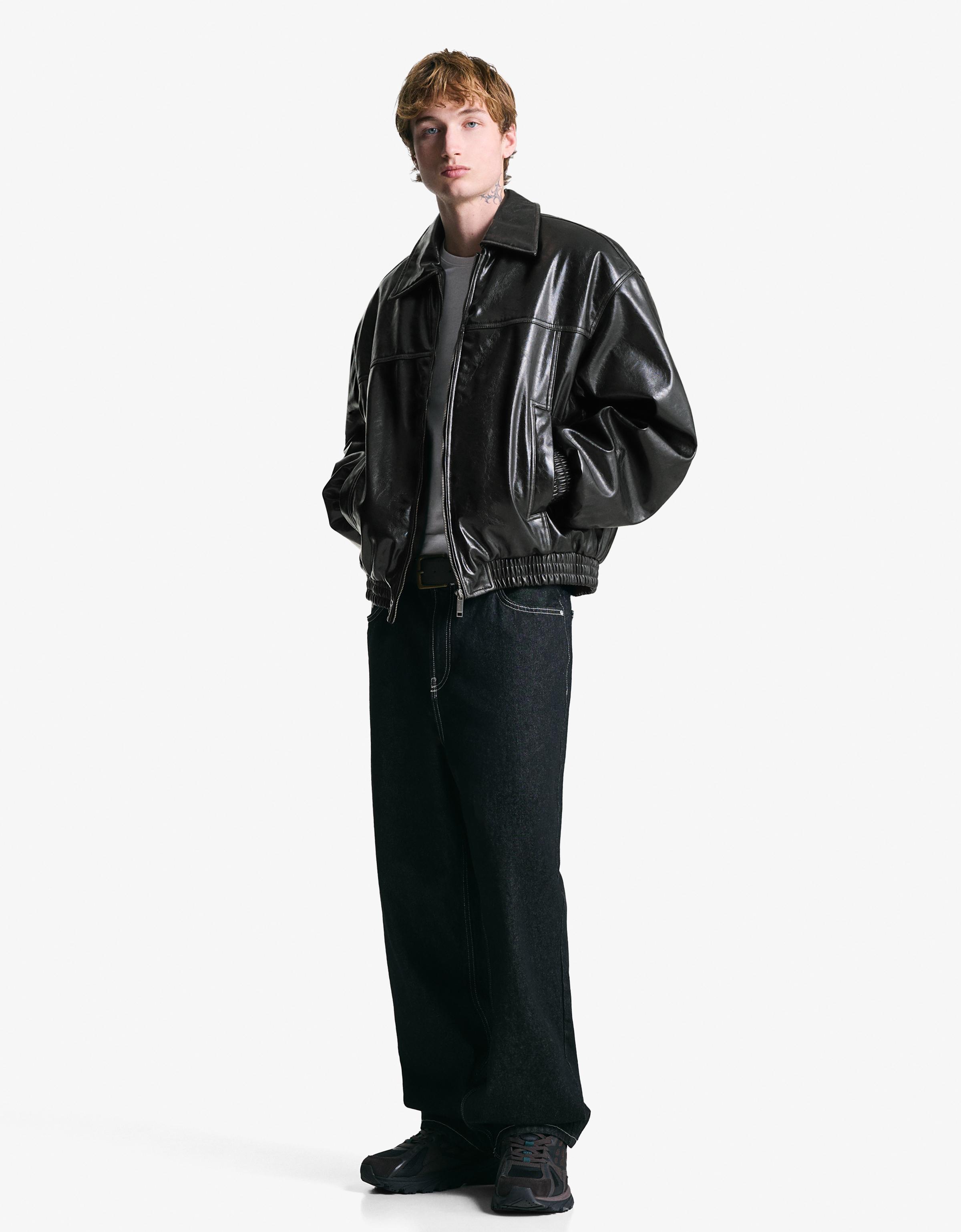 Suni deri ceket - Görsel 83