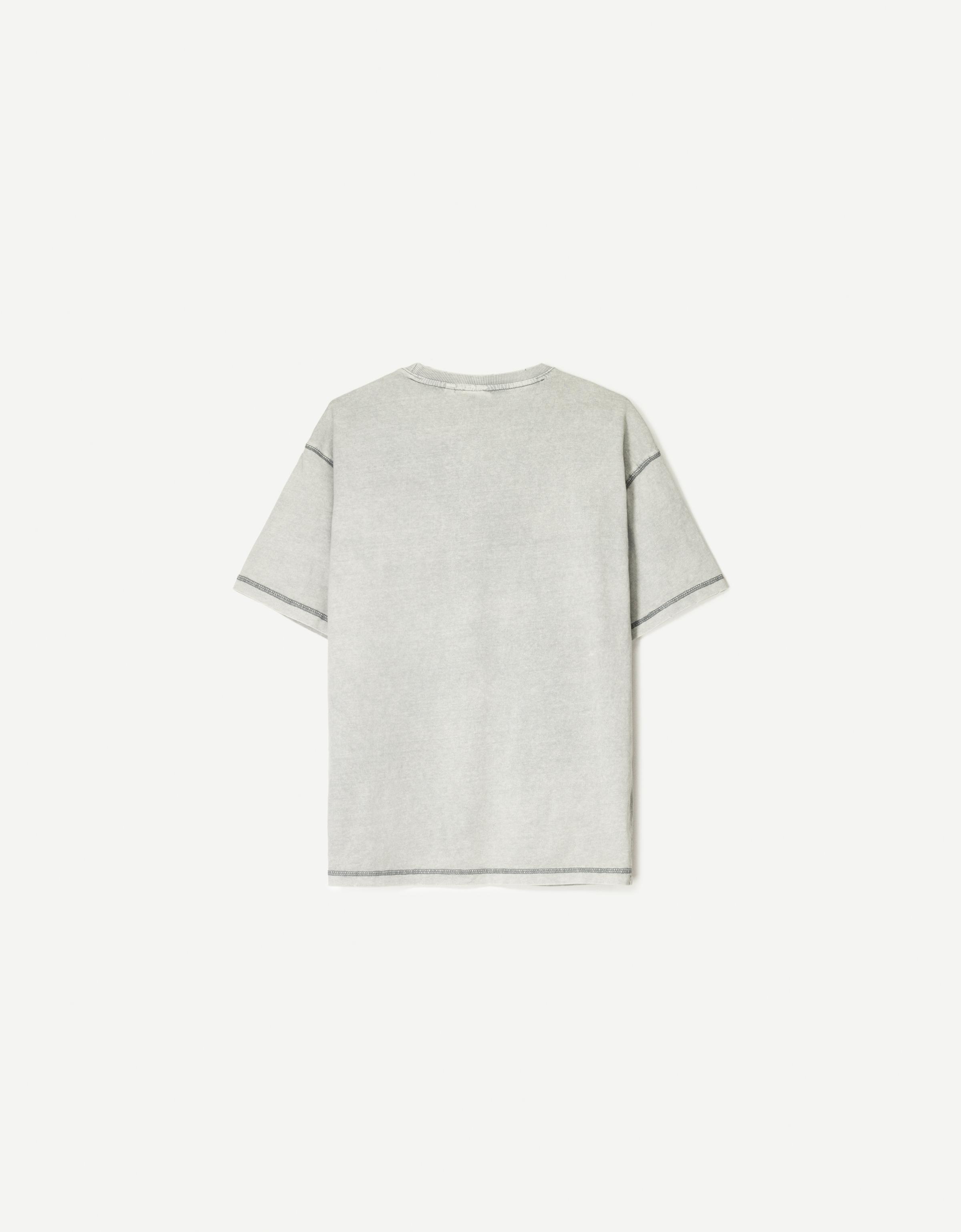 [COLN] ein faded short sleeve T-shirt (2c) 半そで Tシャツ Short sleeve faded T-shirt - T-shirts - Men | Bershka