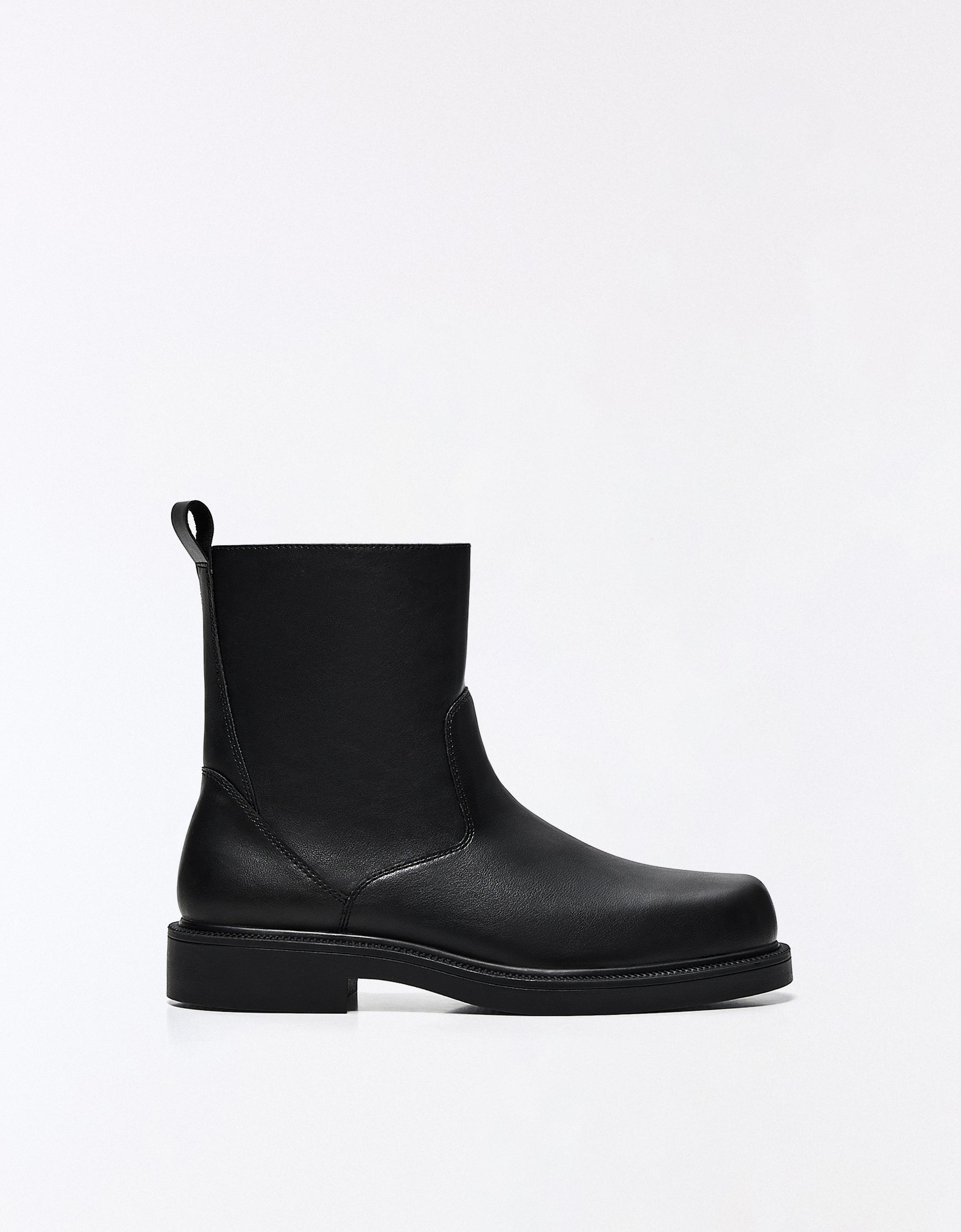 Bershka Botin Casual Hombre Negro