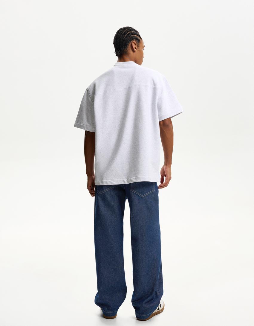 ג'ינס Super baggy-כחול נייבי-1