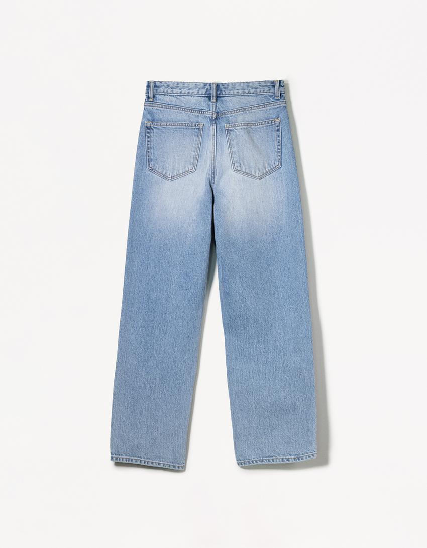 Jeans mom high rise confort-Azul lavado-4