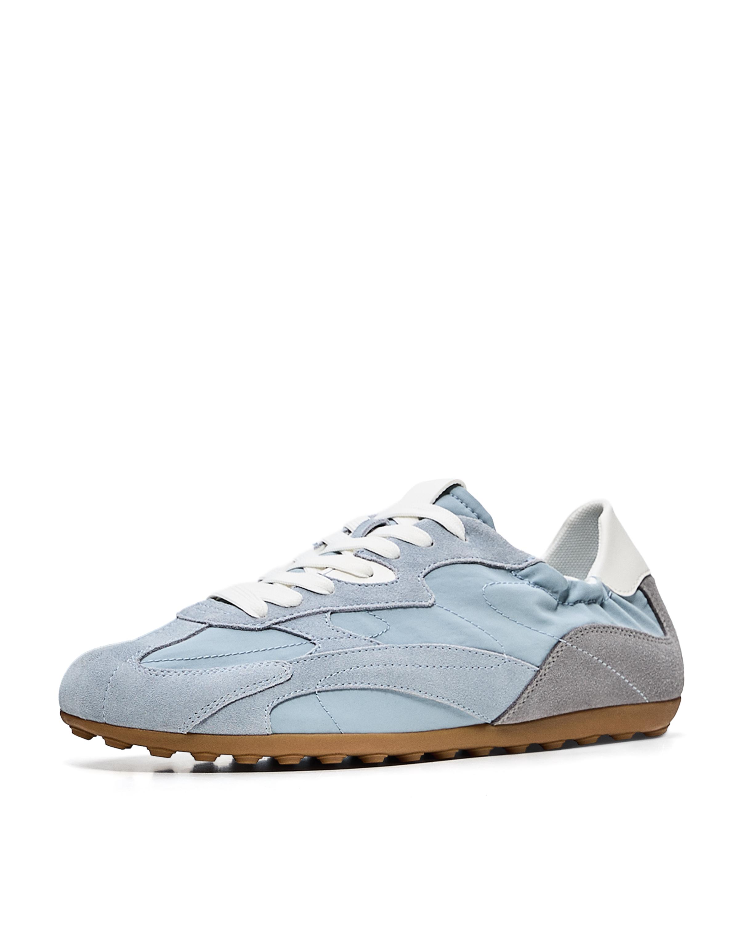 SLIM RETRO STYLE TRAINERS — BLUE