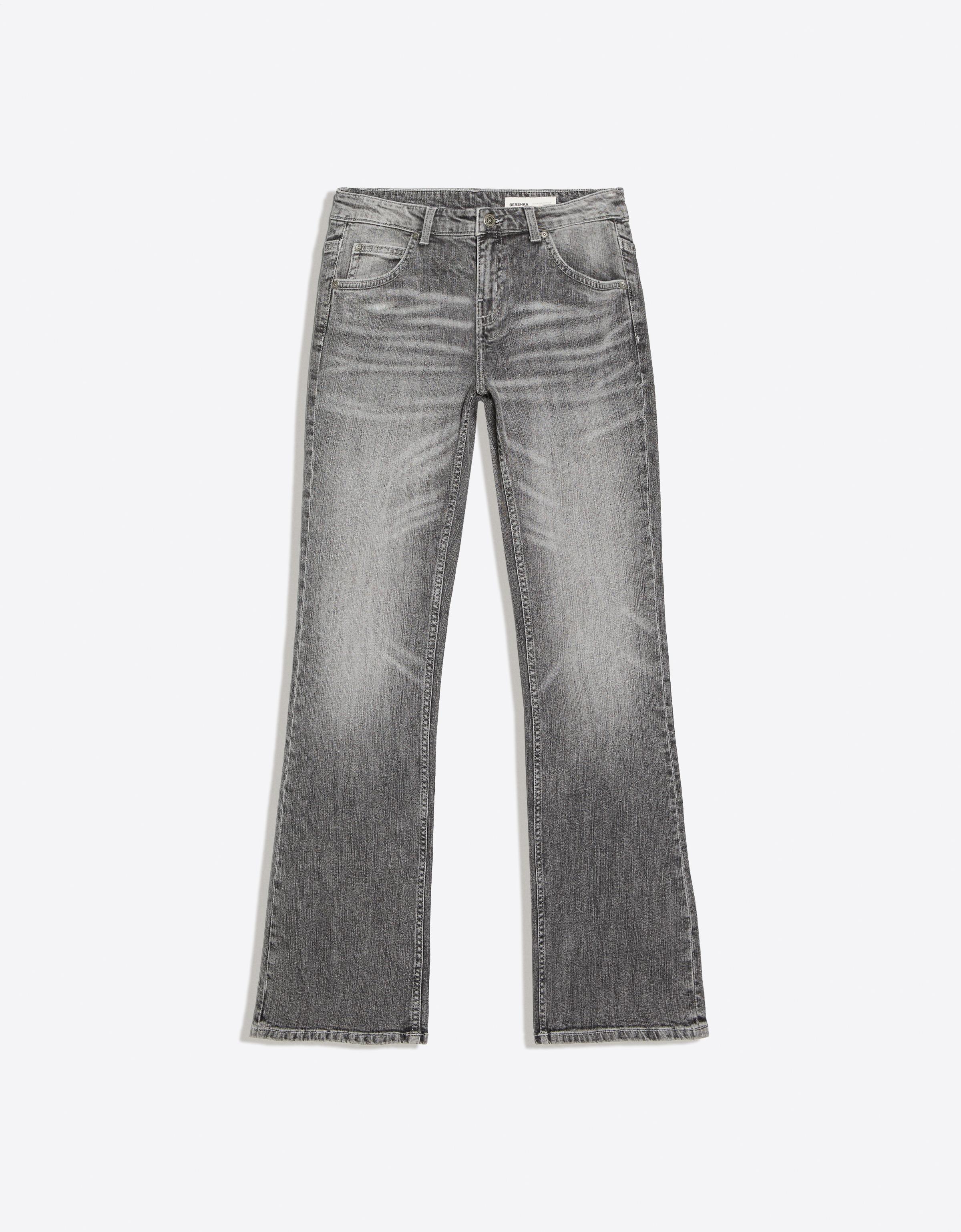 Low-rise slim fit boot-cut jeans — Grey