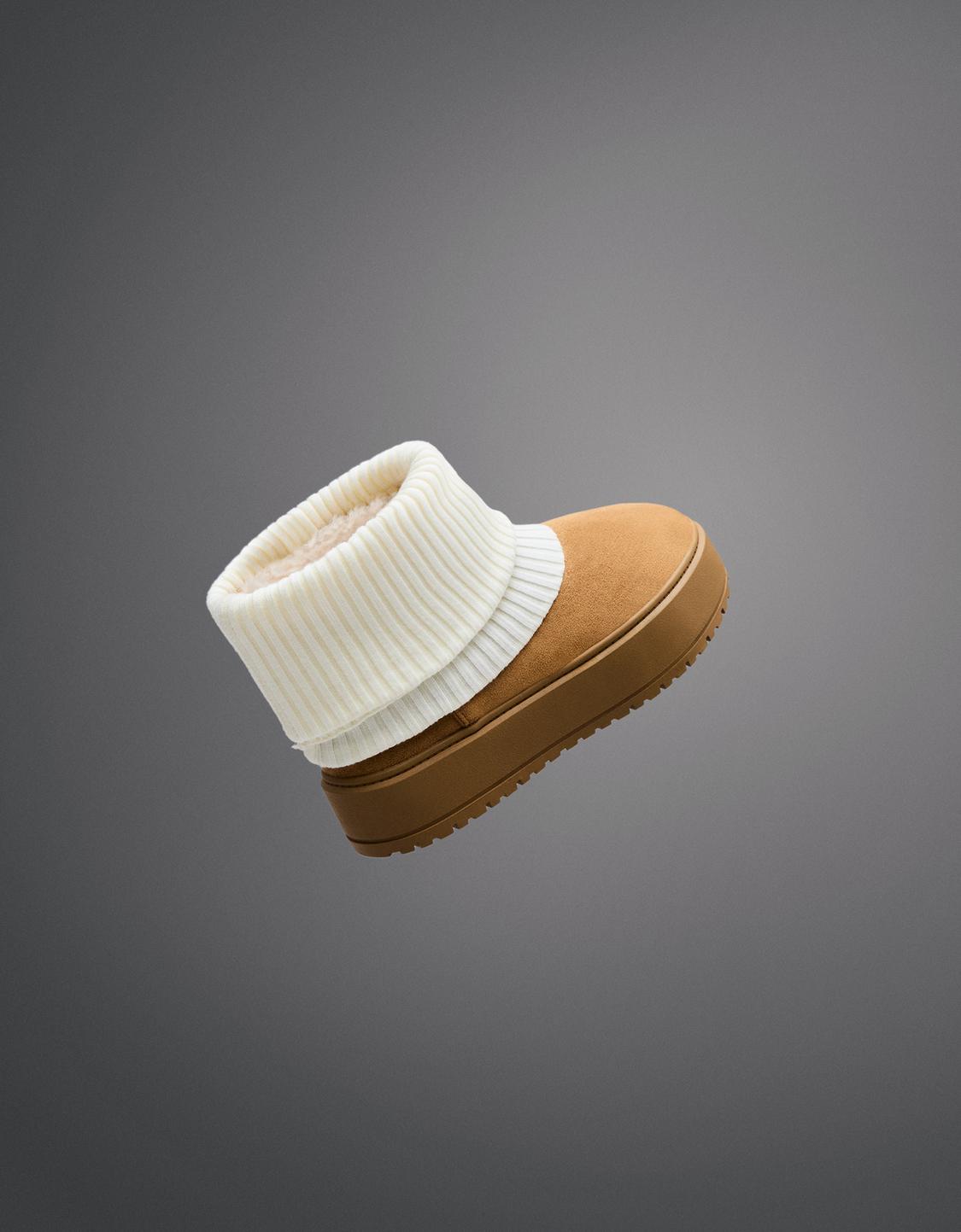 Botines plataforma calcetín