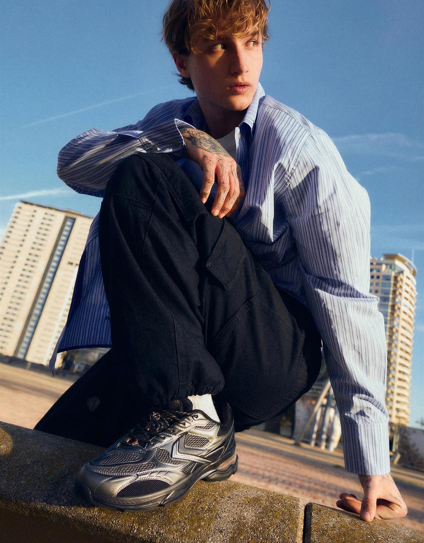 Asimetričan sportski detalj-CRNA